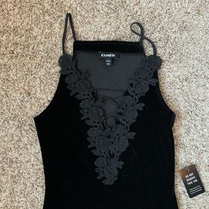 Express Black bodysuit XXS